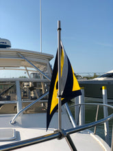 Load image into Gallery viewer, WF4BRM21.2PI-20BT, Burgee Rail Mount Pole, Heavy Duty, 1.32" Rail Size 20" Long Pole - 316 Stainless Steel