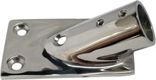 Load image into Gallery viewer, Fitting Base Bracket, 30/45/60/90 DEGREE 316 Stainless Steel 1" Marine bases