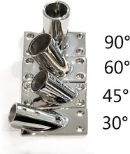 Load image into Gallery viewer, Fitting Base Bracket, 30/45/60/90 DEGREE 316 Stainless Steel 1" Marine bases