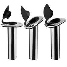 Load image into Gallery viewer, ROCKET LAUNCHER FLUSH MOUNT FISHING POLE HOLDER, 15/30/90 DEGREE 316 Stainless Steel