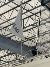 Load image into Gallery viewer, WF4BRM21-14OVAL-24, Burgee Rail Mount 24" Long Pole, Oval 1-5/16" x 7/8" Rail Size - 316 Stainless Steel