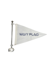 Load image into Gallery viewer, WF4BRM21-14OVAL, Burgee Rail Mount Pole, Oval 1-5/16" x 7/8" Rail Size - 316 Stainless Steel