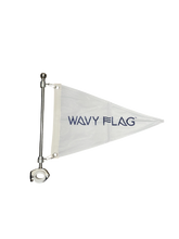 Load image into Gallery viewer, WF6BRM37.75PI-14, Burgee Rail Mount 14" Long Pole, Heavy Duty, 2.36" Rail Size - 316 Stainless Steel