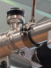 Load image into Gallery viewer, WF6BRM37.75PI-24, Burgee Rail Mount 24" Long Pole, Heavy Duty, 2.36" Rail Size - 316 Stainless Steel