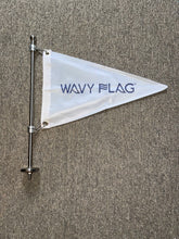 Load image into Gallery viewer, WFBFM-19, Burgee Flange Mount Pole, 19" Long Pole Length - 316 Stainless Steel