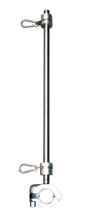 Load image into Gallery viewer, WF6BRM36PI-24, Burgee Rail Mount 24" Long Pole, Heavy Duty, 2.25" Rail Size - 316 Stainless Steel