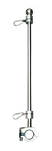 Load image into Gallery viewer, WF3BRM14PI-20, Burgee Rail Mount 20" Long Pole, Heavy Duty, 7/8" Rail Size - 316 Stainless Steel