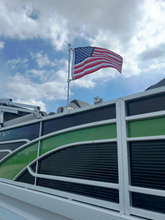 Load image into Gallery viewer, WFSPRM-24, Pontoon Square Rail Mount 24" Long Pole, Heavy Duty for 1.0" up to 1.75" rails