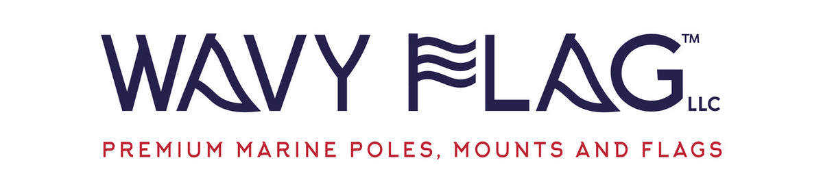 Wavy Flag premium marine poles, mounts and flags