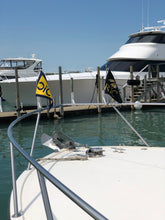 Load image into Gallery viewer, WF5BRM25.3PI, Burgee Rail Mount Pole, Heavy Duty, 1.58" Rail Size - 316 Stainless Steel