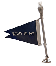 Load image into Gallery viewer, Woody Light Stanchion Flag Pole, Heavy Duty, 20" Long, 316 Stainless Steel