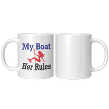 Load image into Gallery viewer, Mug - Ceramic 11oz, My Boat Her Rules Mermaid