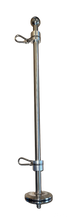 Load image into Gallery viewer, WFBFM-19, Burgee Flange Mount Pole, 19" Long Pole Length - 316 Stainless Steel