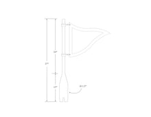 Load image into Gallery viewer, 24" Rocket Launcher Flagpole - 316 Stainless Steel, WFRL24-1.50