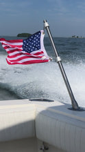 Load and play video in Gallery viewer, 24" Rocket Launcher Flagpole - 316 Stainless Steel, WFRL24-1.50