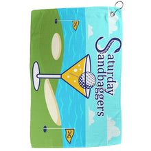 Load image into Gallery viewer, Golf Towel - Saturday Sandbaggers Single Sided
