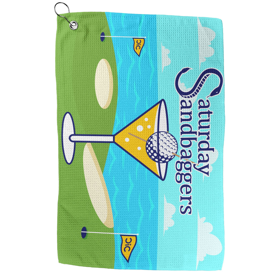 Golf Towel - Saturday Sandbaggers Single Sided