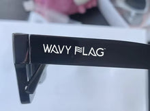 Load image into Gallery viewer, SUNGLASSES, VINTAGE SQUARE WAVY FLAG
