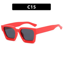 Load image into Gallery viewer, SUNGLASSES, VINTAGE SQUARE WAVY FLAG
