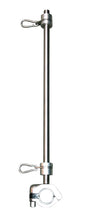 Load image into Gallery viewer, WFBRM21.6PI, Burgee Rail Mount Pole, Heavy Duty, 1.35&quot; Rail Size - 316 Stainless Steel

