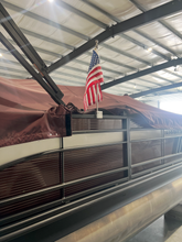 Load image into Gallery viewer, WFSPRM-24, Pontoon Square Rail Mount 24&quot; Long Pole, Heavy Duty for 1.0&quot; up to 1.75&quot; rails
