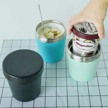 Load image into Gallery viewer, Ice Cream Can Cooler, Vacuum Insulated 16oz Pint Cups And Lids
