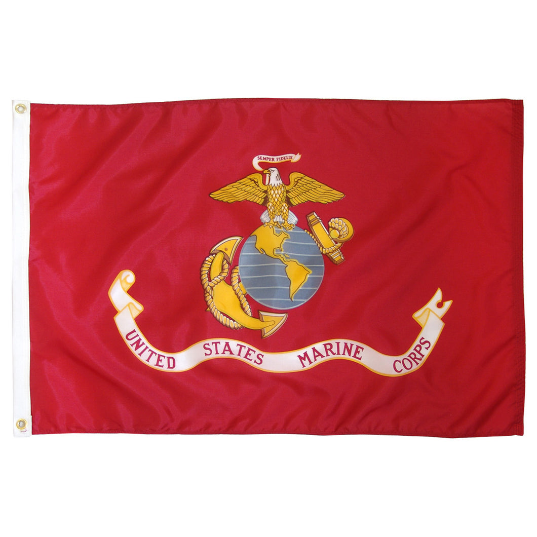 Flag - 3' x 5' US Marine Corps Military Perma-Nyl Nylon