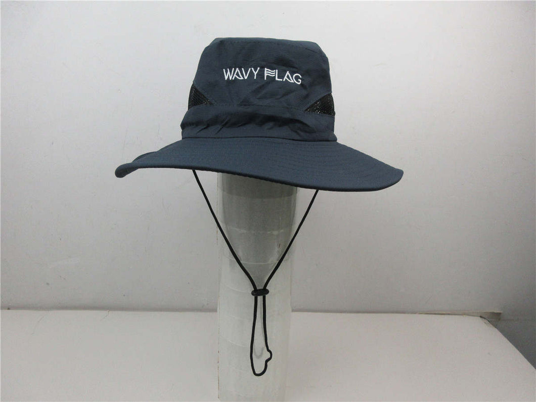 Hat - Fishing Hat, Wavy Flag