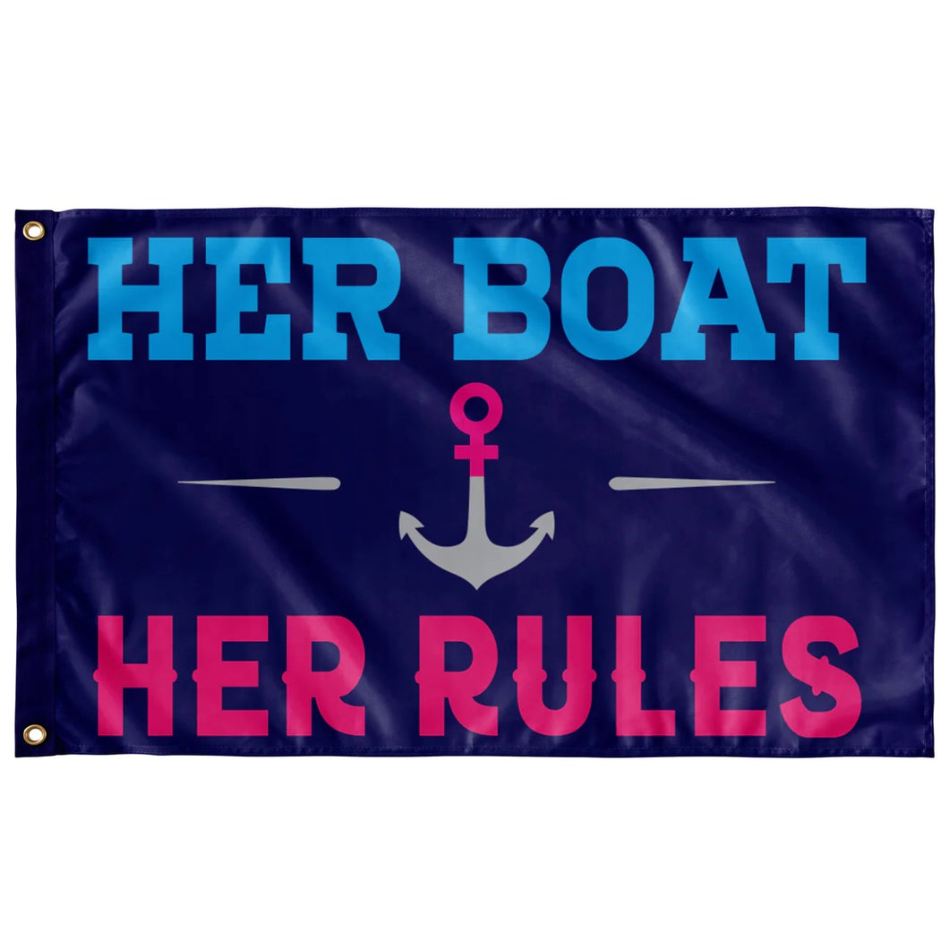 FLAG - Her Boat Her Rules Anchor