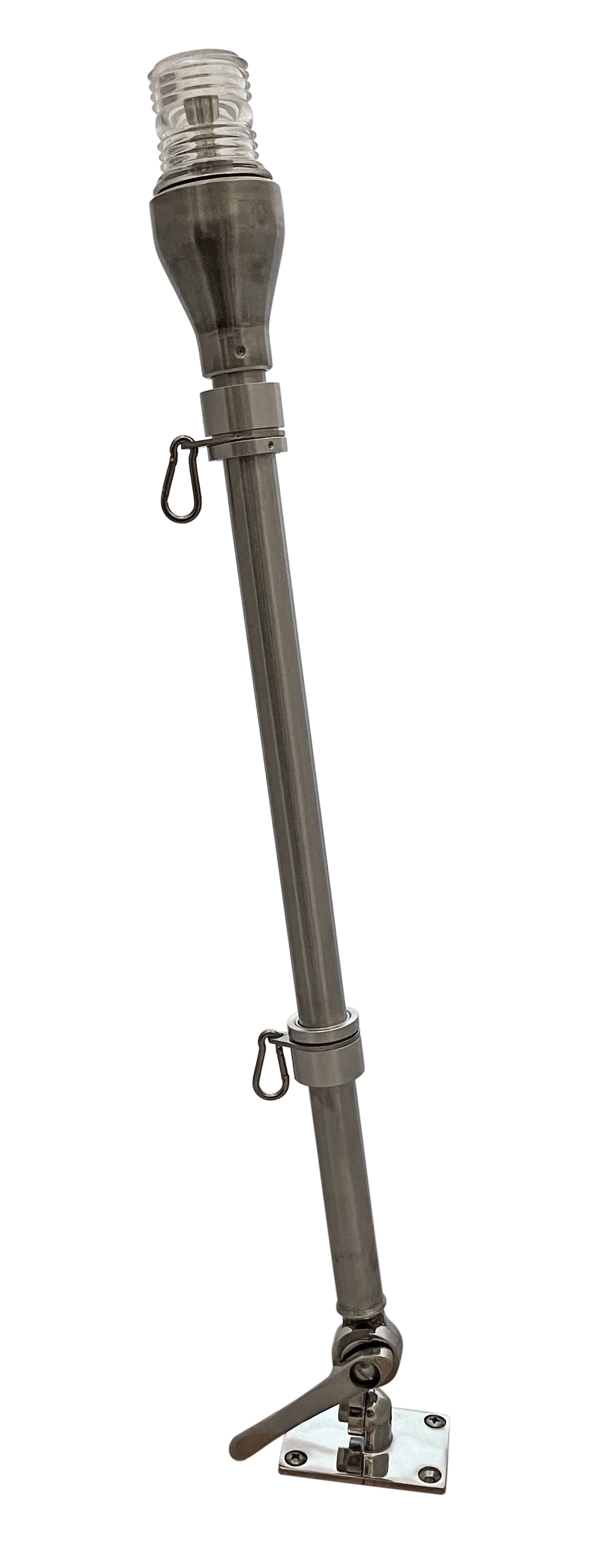 Woody Light Stanchion Flag Pole, Heavy Duty, 316 Stainless Steel