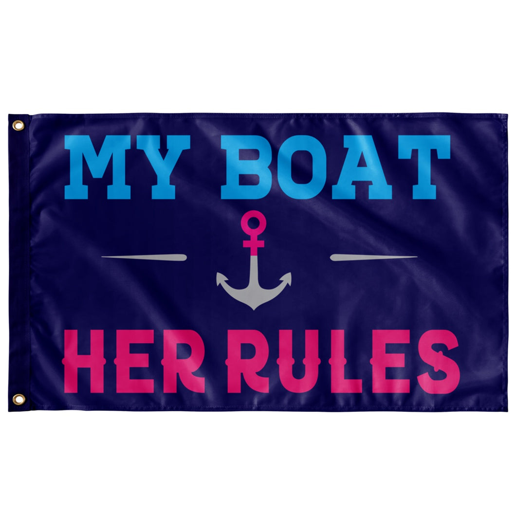 FLAG - My Boat Her Rules Anchor
